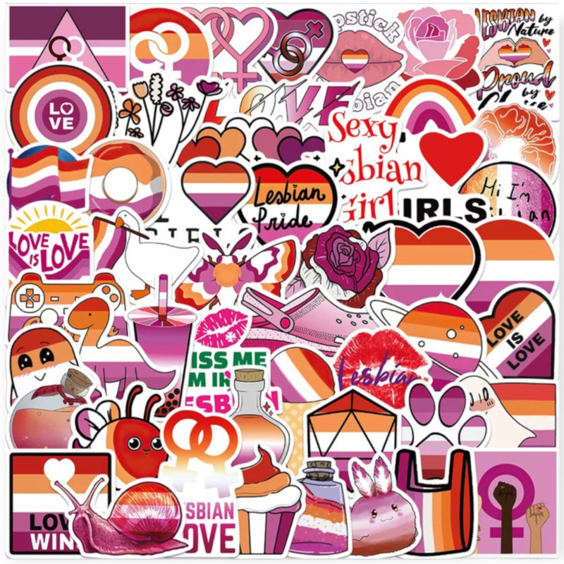 Pegatinas 'lesbiana' 10 piezas