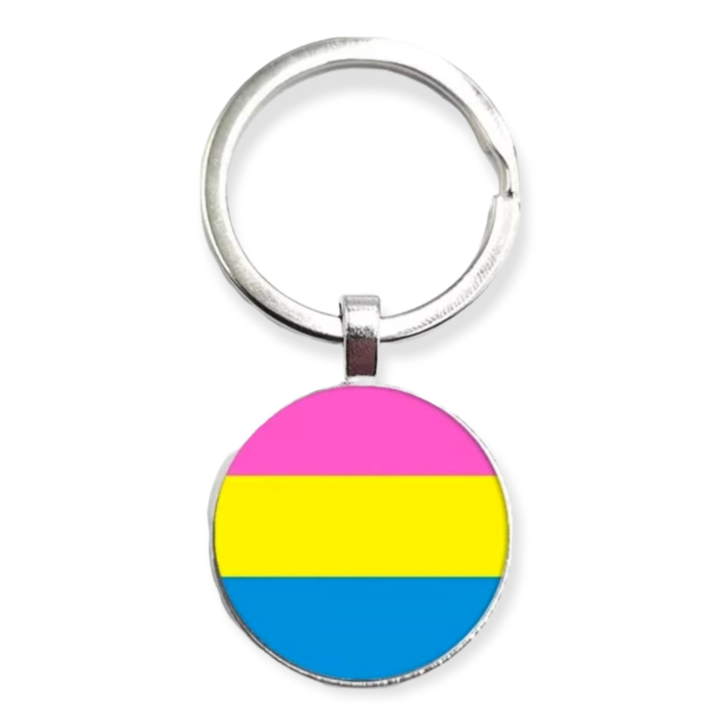 Llavero plateado 'pansexual'