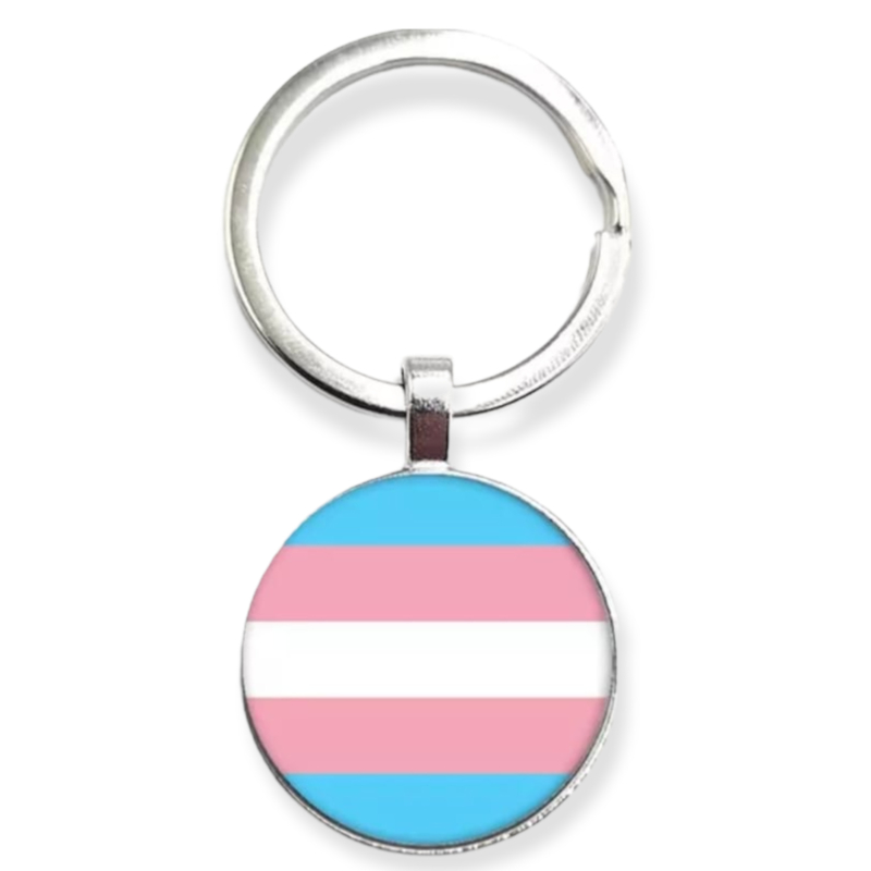 Llavero plateado 'trans'