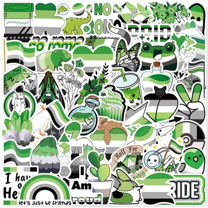 Pegatinas 'no romántico' 10 piezas