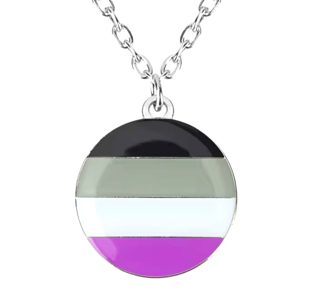 Collar plateado 'asexual'