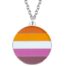 Collar plateado 'lesbiana'