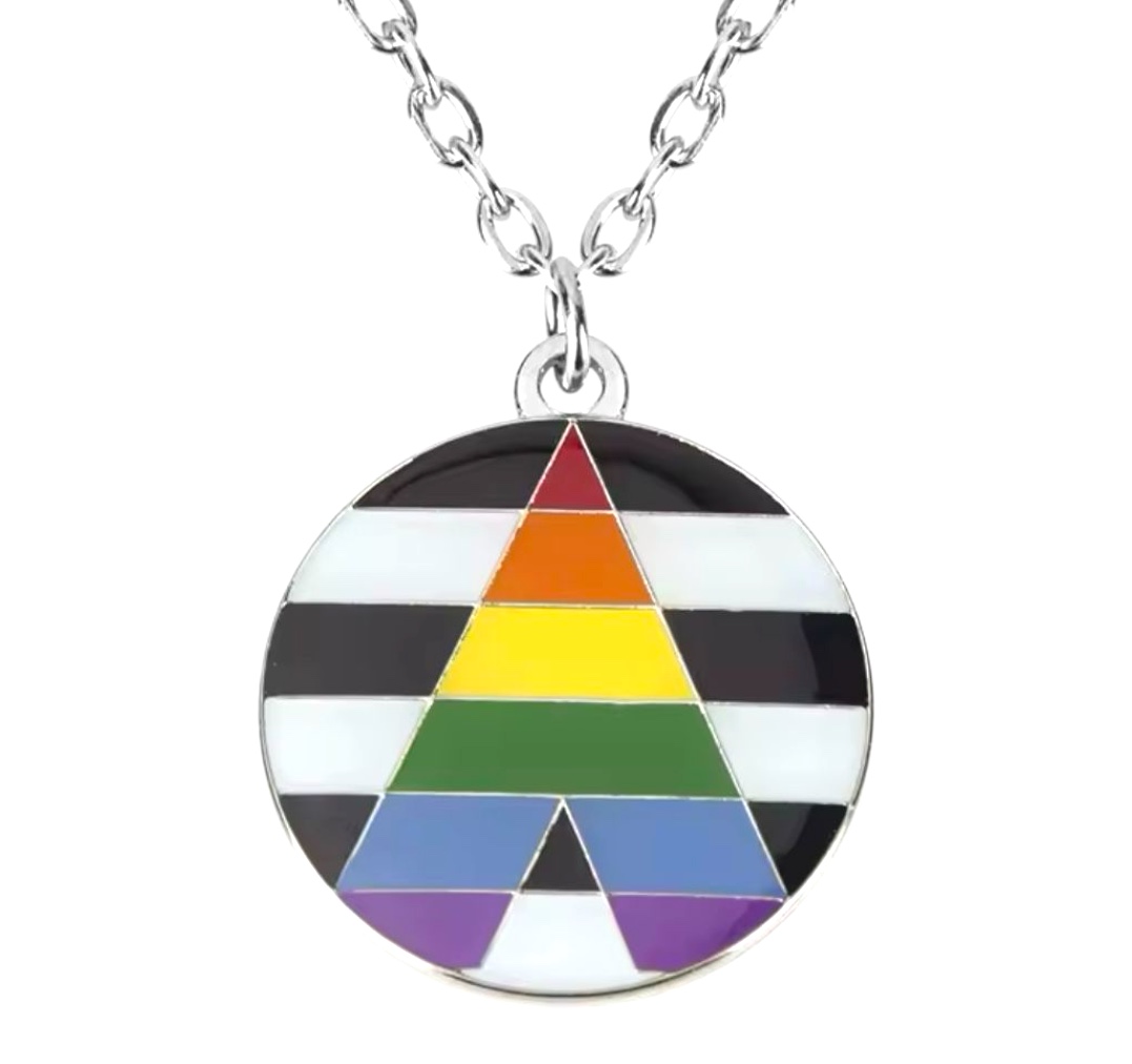 Collar plateado 'straight ally'