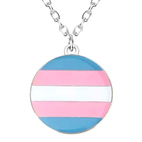 Collar plateado 'trans'