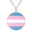 Collar plateado 'trans'