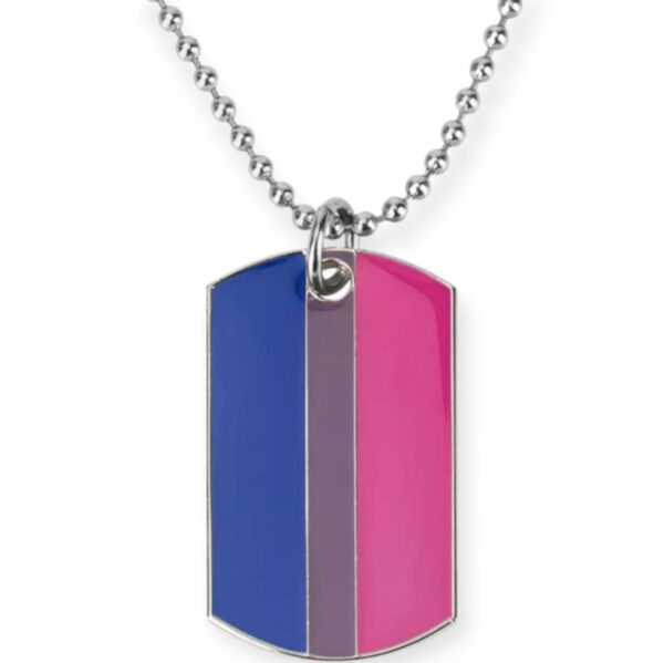 Collar tag bisexual, Collar orgullo bisexual, Collar bisexual LGBTQ, Collar tag orgullo bi, Colgante bandera bisexual, Collar identidad bisexual, Joyas bisexuales LGBTQ, Placa de identificación orgullo bi, Collar colgante bisexualidad, Placa de identificación bandera bisexual, Collar bandera bi, Collar tag orgullo bisexual, Joyas bandera bisexual, Placa de identificación bisexual LGBTQ+, Colgante orgullo bisexual.