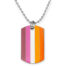 Collar tag lesbiana, Collar orgullo lesbiana, Collar lesbiana LGBTQ, Collar tag orgullo lesbiana, Colgante bandera lesbiana, Collar identidad lesbiana, Joyas lesbianas LGBTQ, Placa de identificación orgullo lesbiana, Collar colgante lesbiana, Placa de identificación bandera lesbiana, Collar bandera lesbiana, Collar tag orgullo lesbiana, Joyas bandera lesbiana, Placa de identificación lesbiana LGBTQ+, Colgante orgullo lesbiana.