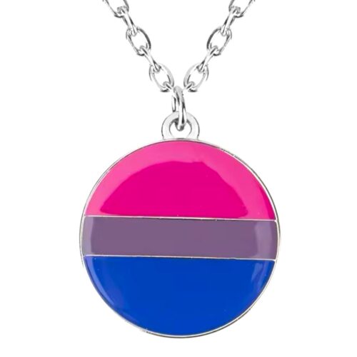 Collar plateado 'bisexual'