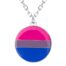 Collar plateado 'bisexual'