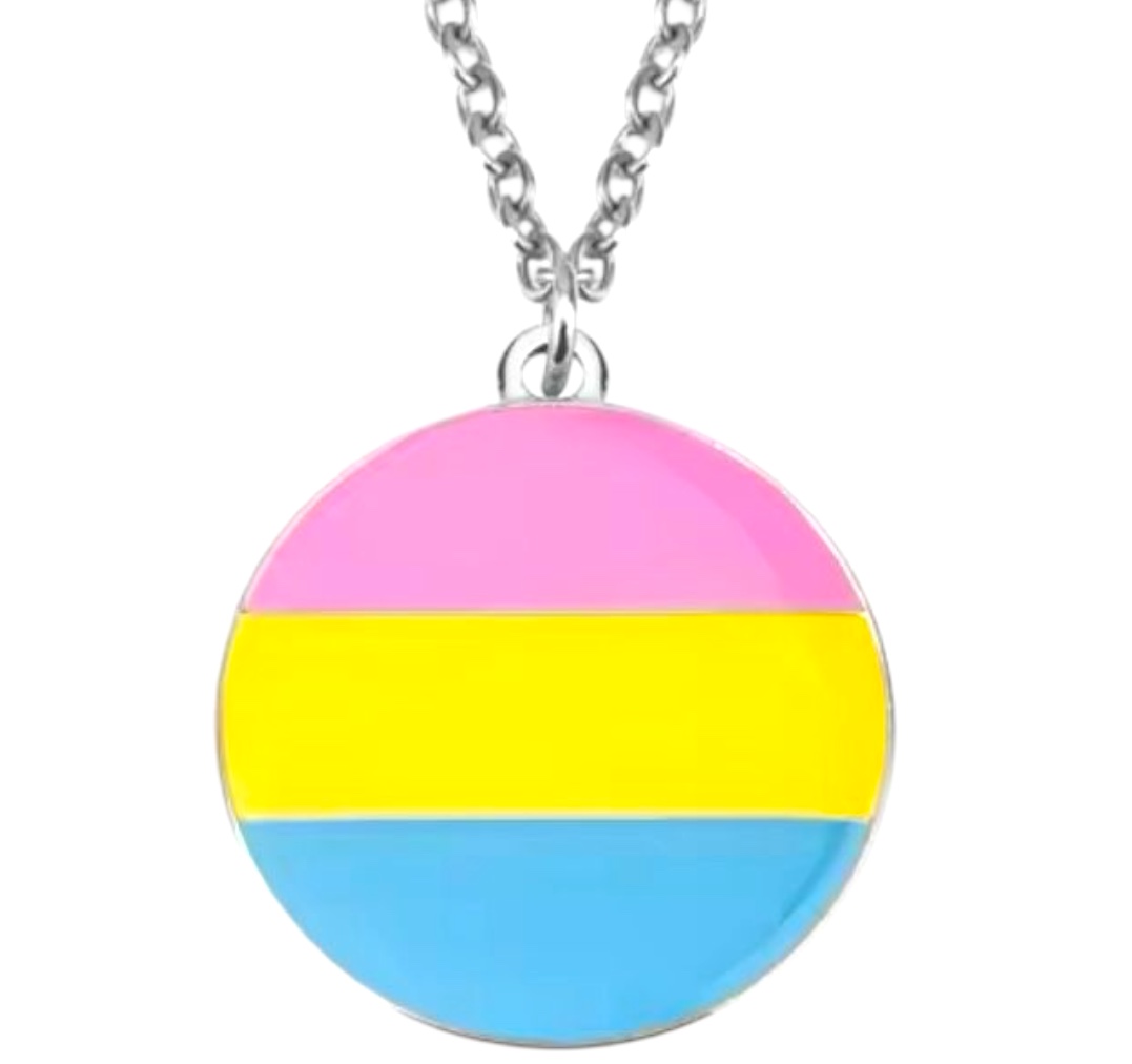 Collar plateado 'pansexual'