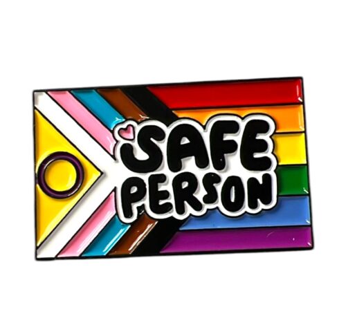 Pin 'safe person'