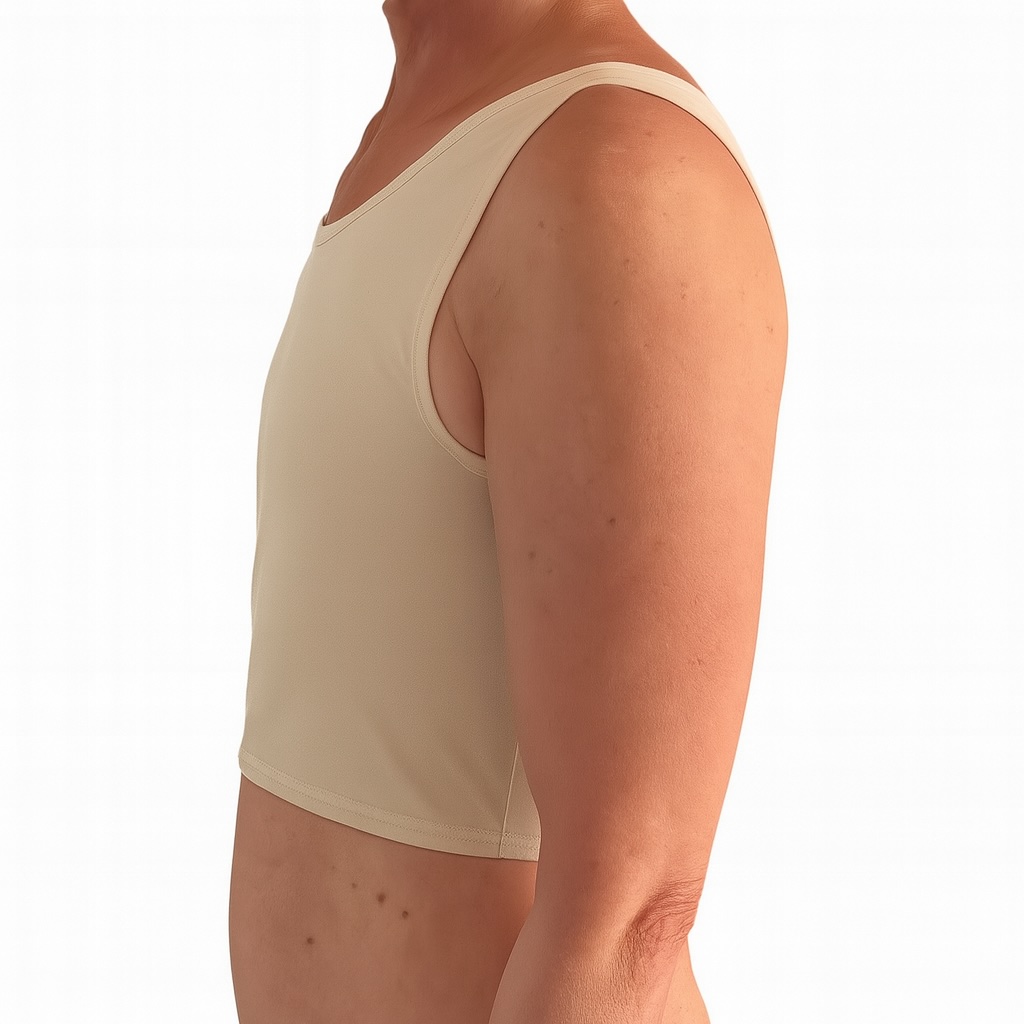 Chest compression – compresión torácica, Breast binding – compresión mamaria, Chest binding – compresión del pecho, Chest bandaging – vendaje del pecho, Breast reduction – reducción mamaria, Chest binding – compresión del pecho, Breast binding – compresión mamaria, Chest compression – compresión torácica, Breast flattening – aplanamiento del pecho, Chest bandaging – vendaje del pecho, Chest binder – binder de pecho, Trans binder – binder trans, FTM binder – binder FtM, Compression top – top de compresión, Chest binder – binder de pecho, Chest compressor – compresor de pecho, Binder trans – binder trans, Binder bra – sujetador compresor, Chest binder FTM – binder FtM, Compression top transgender binder – top compresor para personas transgénero